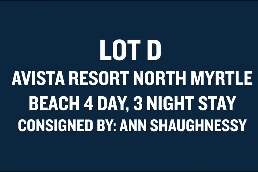 *LOT D - AVISTA RESORT NORTH MYRTLE BEACH 4 DAY 3 NIGHT STAY