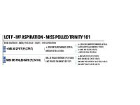 *LOT F - IVF ASPIRATION - MISS POLLED TRINITY 101