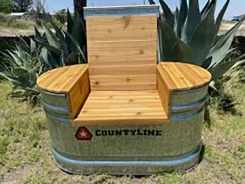 LOT 27 - Custom Outdoor Bench made by Danton Hebert