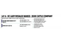 LOT 018 - DC LADY ROSALEE MANSO