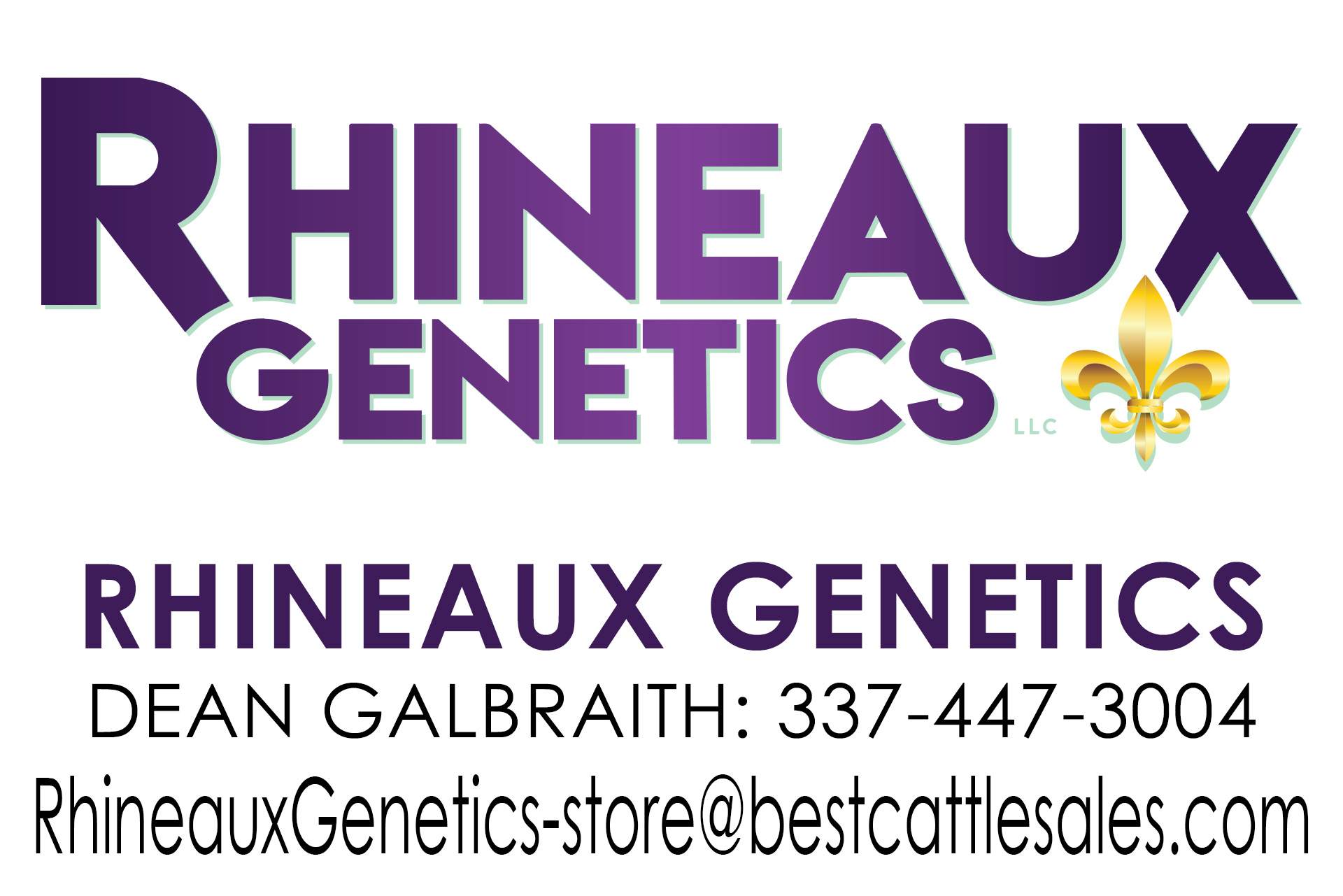 RHINEAUX GENETICS ON BEST CATTLE STORE